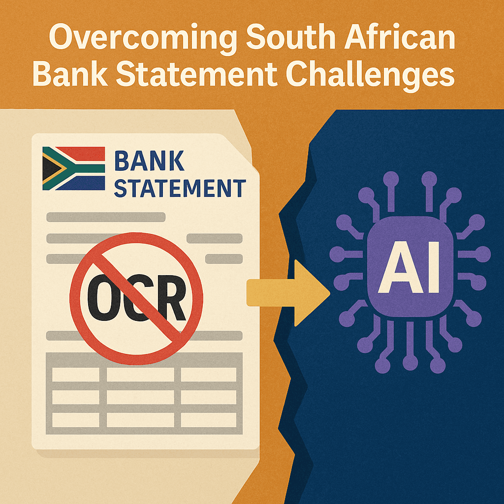 Cover Image for Overcoming South African Bank Statement Challenges: Why Generic OCR Falls Short and AI Wins